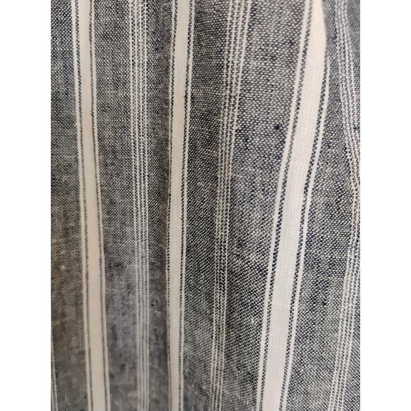 Gray And White Striped Linen Michael Kors Women's Blazer. Medium. Lightweight. - Picture 8 of 12